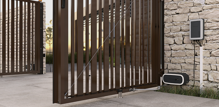 Smart привод ALUTECH Twisto TW‑4000KIT‑N‑Sm для распашных ворот с модулем Wi‑fi