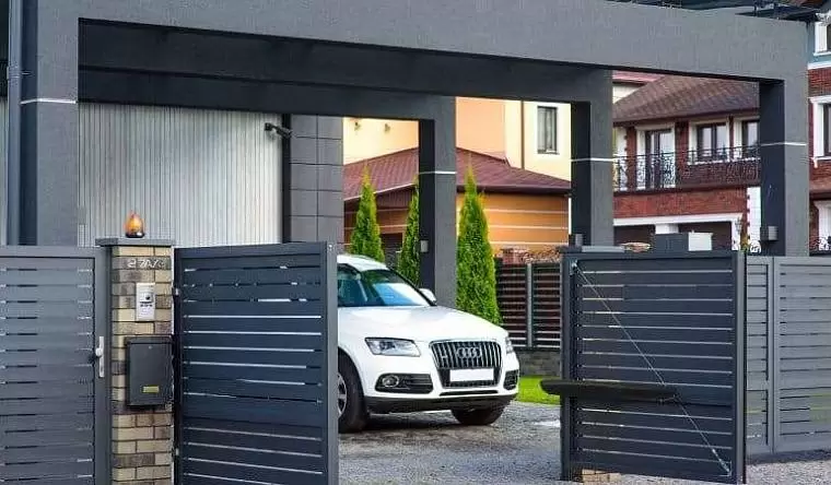 Распашные ворота в Полоцке