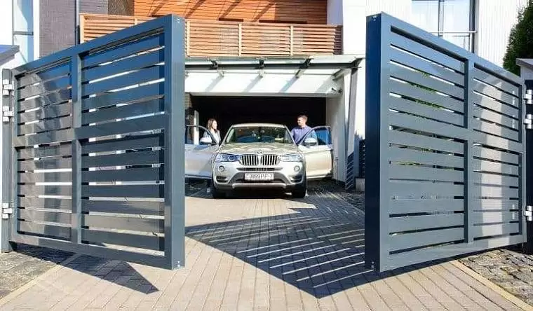 Распашные ворота в Полоцке